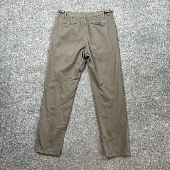 John Elliott Pants Womens 2 Washed Cotton Wide Leg Barrel Chino Adjustable Waist - Picture 12 of 16